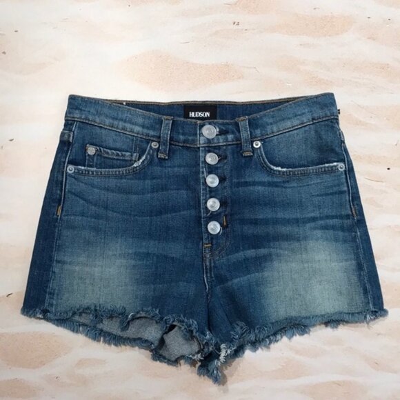 Hudson Zoeey High Rise Button Fly Cutoff Short - Picture 2 of 5